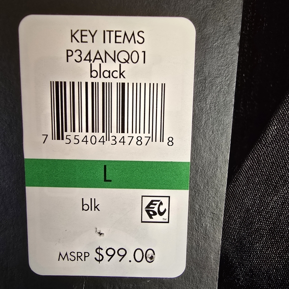 DKNY Black Satin Peplum Blouse - Picture 10 of 12